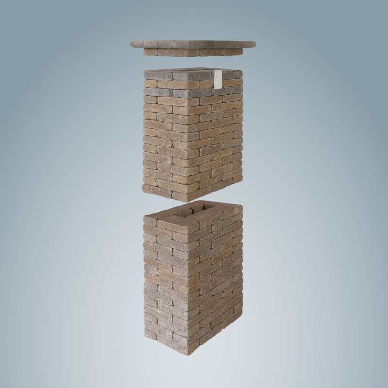 Téglakő kerítéspillér - Image 4